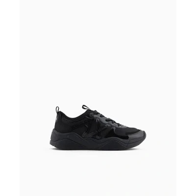 Imagen de Armani Exchange Mujer Running Zapatillas, Negro, 38.5 EU