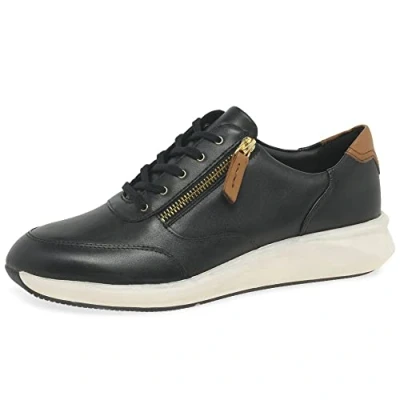 Imagen de Clarks Un Rio Zip Leather, Zapatillas Mujer, Black 40 EU