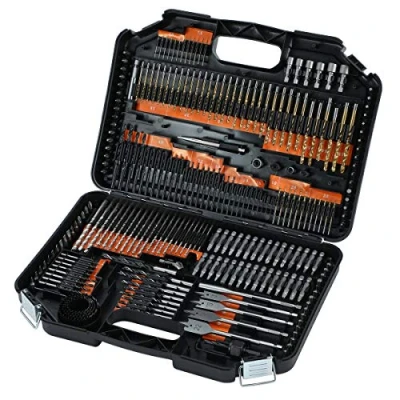Imagen de TOPWAY Juego de Brocas Combinadas 246 Piezas Métricos, Incluidas Helicoidales Titanio HSS, para Mampostería, Madera, Puntas Destornillador y Más