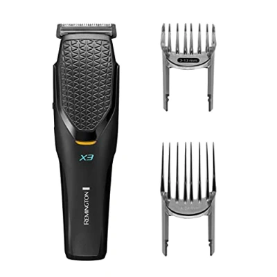 Imagen de Remington Máquina de Cortar Pelo X3 Power X Series, Cortapelos con Cable e Inalámbrico, Cuchillas Acero Calidad Japonesa, 22 Ajustes Longitud, 2 Peines Ajustables, 45 min Autonomía HC3000