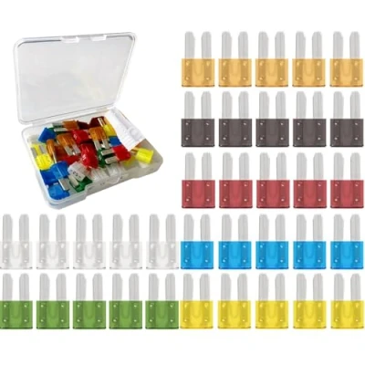 Imagen de Gebildet 35pcs 12V 24V Micro2 Coche Auto Fusibles,Surtido Fusibles 5A/7.5A/10A/15A/20A/25A/30A(Cada para 5pcs) con 1pc Extractor de Automóvil Camion Moto o Barco