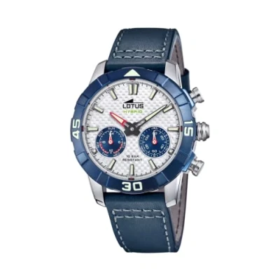Imagen de LOTUS Reloj Modelo 18811/1 de la colección Connected, Caja 45 mm Plata con Correa Piel Azul para Caballero