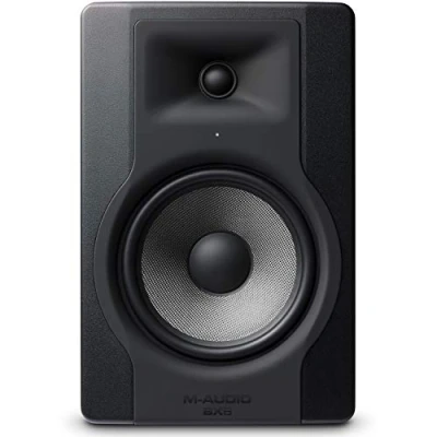 Imagen de M Audio BX8 D3 Monitor de Estudio, Altavoz Activo Profesional Bidireccional, 150 W con Woofer 8 para Producción Musical y Mezcla Música, Función Acoustic Space Control Incorporado, 1 Pieza