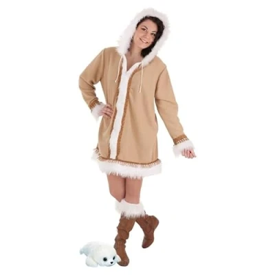 Imagen de Disfraz de Esquimal para Hombre y Mujer (Mujer (L))