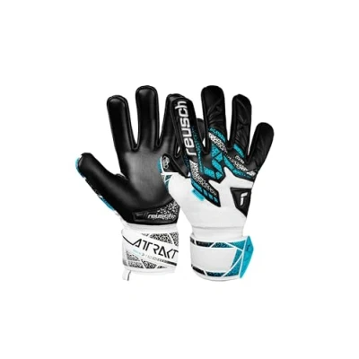 Imagen de Reusch Attrakt Gold NC Junior Guantes de Portero Antideslizantes y Transpirables para niños Adolescentes, adecuados Todas Las Condiciones climáticas Superficies Campo Juego