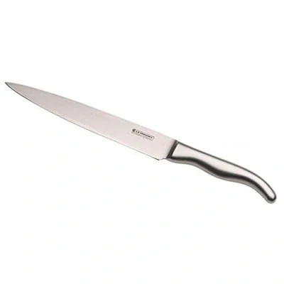 Imagen de Le Creuset Cuchillo de trinchar, 20 cm, Hoja acero damasco 18 y 8 con borde liso, Mango inoxidable, Inox, 98000420000100