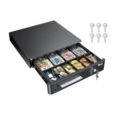 Imagen de Tera Cajón de Caja Registradora para Sistema POS (33 x 35.6 cm) RJ12, Modelo 330R Negro