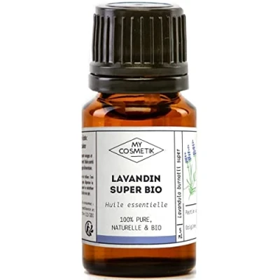 Imagen de Aceite esencial Lavandin super Haute Provence (de Francia) orgánico (Lavandula burnatii super) 100% puro y natural MY COSMETIK 10 ml