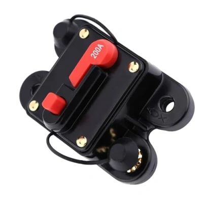 Imagen de FTVOGUE DC12V Fusible de restablecimiento del disyuntor 80 300A para el coche Estéreo la bici barco audio estéreo(200A)