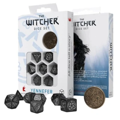 Imagen de Q Workshop WYE37 The Witcher Dice Set: Yennefer Obsidian Star (7), 295,0 x 85,0 mm