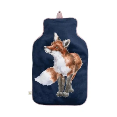 Imagen de Wrendale Designs Botella de agua caliente Woodlanders con diseño animales del bosque