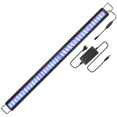 Imagen de EINFEBEN iluminación LED para acuarios, acuarios RGB plantas acuáticas de 120 140 cm y agua dulce, regulable