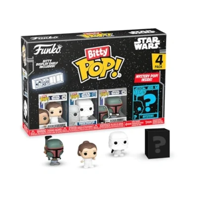 Imagen de Funko Bitty Pop! SW Leia 4pkY una Minifigura Misteriosa Sorpresa 0.9 Inch (2.2 Cm) Star Wars Coleccionable Repisa Apilable Incluida Idea de Regalo Relleno para Bolsa Regalos