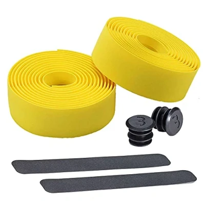 Imagen de BBB Cycling cinta para manillar de bicicletas antideslizante especial ciclismo y urbanas. Incluye acabado tapones manillar. Modelo RaceRibbon BHT 01