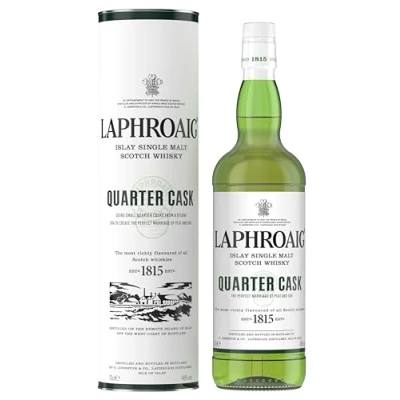 Imagen de Laphroaig Quarter Cask Single Malt Whisky Escoces Ahumado, 40% 700 ml