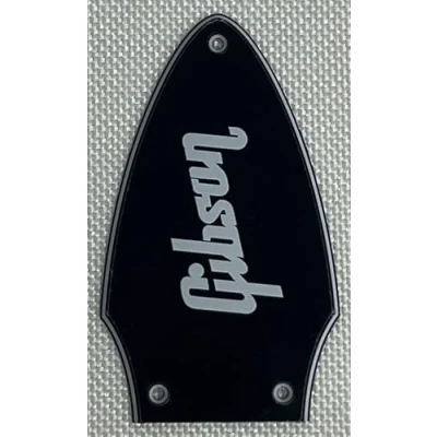 Imagen de Golpeador de guitarra Gibson Flying V Truss con logotipo estilo (3 capas, negro (logotipo blanco))