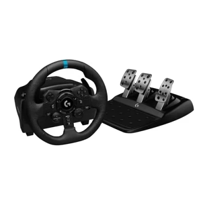 Imagen de Volante Logitech G G923, Para PS5, PS4, PC, Pedales personalizables, Escala 1:1, USB, Force Feedback, LED, Trueforce, Embrague programable, Negro