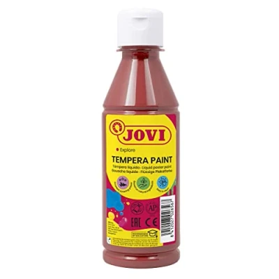 Imagen de Jovi Tempera liquida, Color marrón, 250 ml (Paquete de 1) (50212)