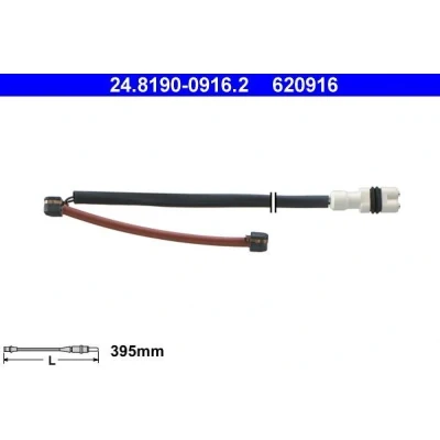 Imagen de ATE 24.8190 0916.2 Sensor de Desgaste Pastillas Frenos PORSCHE: 944 Coupé, 968 Cabrio