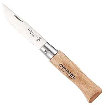 Imagen de Opinel O121040 Navaja con Hoja de Acero Inoxidable, Unisex, Beige, 5 cm