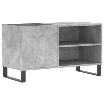 Imagen de vidaXL Mueble de Discos Madera ingeniería Gris hormigón 85x38x48 cm