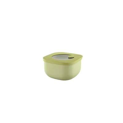 Imagen de Guzzini Kitchen Active Design, STORE&amp;MORE BIO, Recipientes Herméticos Bajos para Nevera/Congelador/Microondas (S) Verde Aguacate, 12,2 x h6,8 cm 450cc 170719253