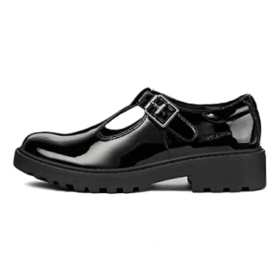 Imagen de Geox J Casey Girl E, Bailarinas Niñas, Negro (Glossy Black), 37 EU