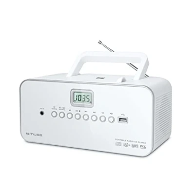 Imagen de Muse M 28 RDW Radio (reproductor CD, USB, pantalla LCD), blanco