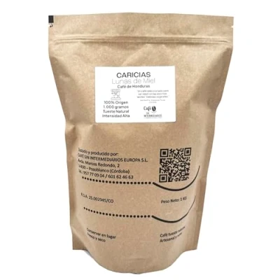 Imagen de CAFE SIN INTERMEDIARIOS Café Honduras Caricias para Cafetera Expresso 1 Kg Tostado Semanal Molinado al envío y envasado Intensidad de sabor alto Ideal con Leche Vegetal