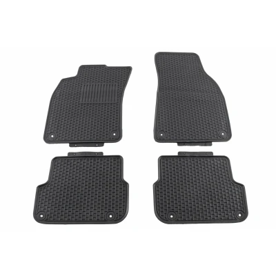 Imagen de VAICO V10 6840 Juego de alfombrillas suelo Caucho delante y detrás 4 negro Adaptado AUDI: A6 C6 Berlina, Avant