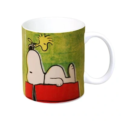 Imagen de Logoshirt® Peanuts Snoppy &amp; Woodstock Authentic I Taza de café Porcelana, 300 ml Apta para lavavajillas y microondas En Caja Regalo Color Diseño Original con Licencia