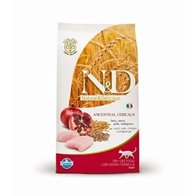 Imagen de N&amp;D ANCESTRAL Grain Cat Chicken, Spelt, Oats and Pomegranate Adult 1.5KG