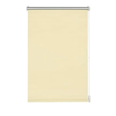 Imagen de GARDINIA Estor enrollable con respaldo térmico para sujetar o pegar, Máxima reflexión de la luz, Ahorro energía, Opaco, Todas las piezas montaje incluidas, EASYFIX Persiana térmica, Natur, 120 x 150 cm (An Al)