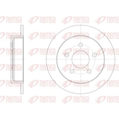 Imagen de REMSA 6719.00 Disco de freno Eje trasero 278, 278 11 5 macizo OPEL: Sintra, CHEVROLET: Trans Sport