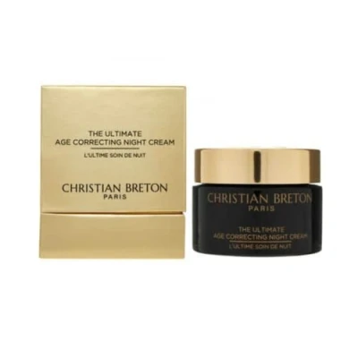 Imagen de Christian Breton, The Ultimate Luxury Age Crema de noche correctora, súper antienvejecimiento, resplandor, cuidado hidratante, 50 ml