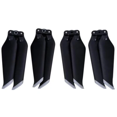 Imagen de 2 Pares de Helices RC Drone, Liberacion Rapida Reductoras Ruido Compatibles con dji Mavic Pro/Zoom(Borde Gris)