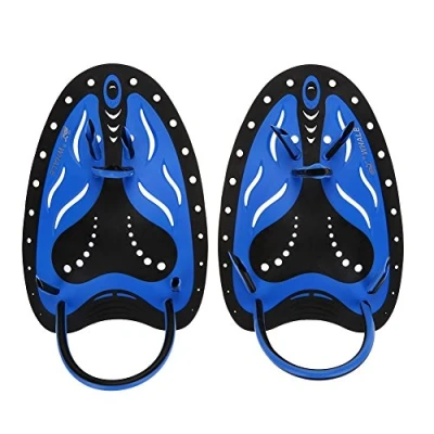 Imagen de Paletas de Mano Natación para el Entrenamiento, Adultos Las 1 par Entrenamiento Aletas la (Azul, S)