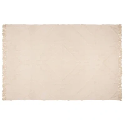 Imagen de Atmosphera Alfombra de algodón «tufting» «Inca» marfil 120 x 170 cm