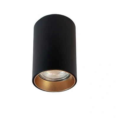 Imagen de wonderlamp Foco plafón de superfice estilo Minimalista Basic II para Salón, Dormitorio, Cocina, Negro, Bombilla Gu10