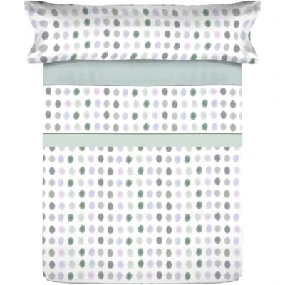 Imagen de Donegal Collections Juego de Sabanas Cama 105 105x190 Gomil Aqua Ropa 3 Piezas Incluye Sabana Bajera, Encimera y Funda Almohada Microfibra Extra Suave