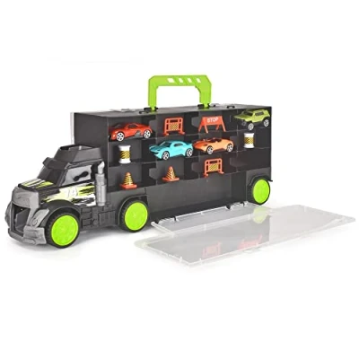 Imagen de Dickie Toys Carry &amp; Store Transportador con Espacio para 28 vehículos en 4 Niveles (43 cm), Exclusivo Amazon