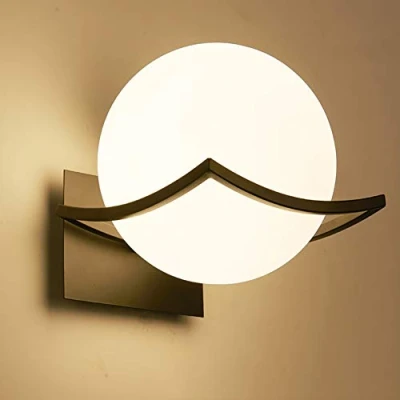 Imagen de KRUIHAN LED Moderna Lámpara de Pared Creativo Decoración del Hogar,para Baño, Salón, Dormitorio, Escalera, Pasillo(Bombilla no Incluida) Negro