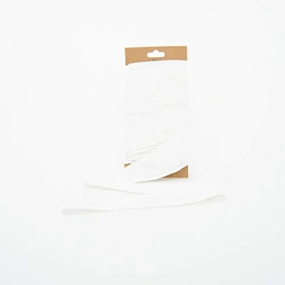 Imagen de Trimz Cinta Doble de algodón en Espiga, Blanco, 50 mm x 5 m