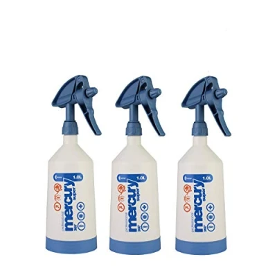Imagen de Kwazar Mercury Super Pro+ 360 grados VITON Botella pulverizadora (3 unidades, 1,0 L), color azul