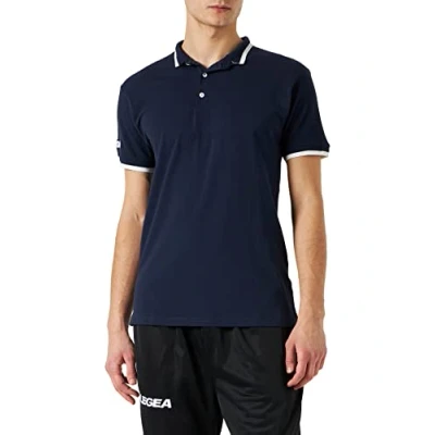 Imagen de lea srl LEGEA Polo de Bolsa Unisex, Azul Claro/Blanco, L
