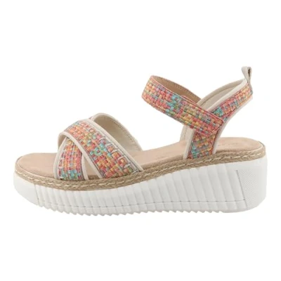 Imagen de TOM TAILOR 9590240008, Sandalias con cuña Mujer, Orange Multi, 36 EU