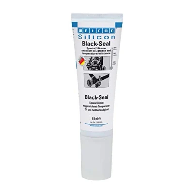 Imagen de WEICON Black Seal 85 ml Adhesivo de silicona para sellado tanques motor Resistente al calor Negro