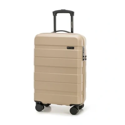 Imagen de WITTCHEN Comodo Line Maleta pequeña Equipaje de Mano Cabina Bolsa Viaje Dura ABS Cerradura TSA Tamaño S Beis