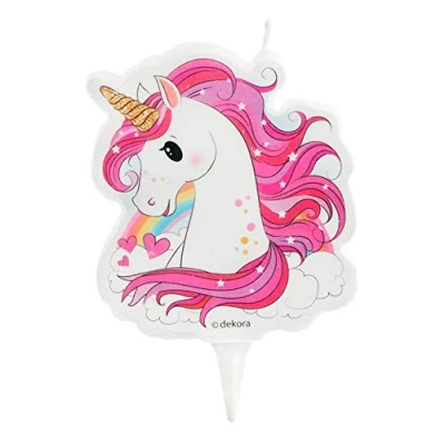 Imagen de Dekora Vela de Cumpleaños 2D Unicornio