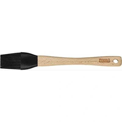Imagen de Kaiser Go Wild Brocha de silicona para repostería (25 x 4 cm, 100% silicona, mango madera, resistente al calor), color negro